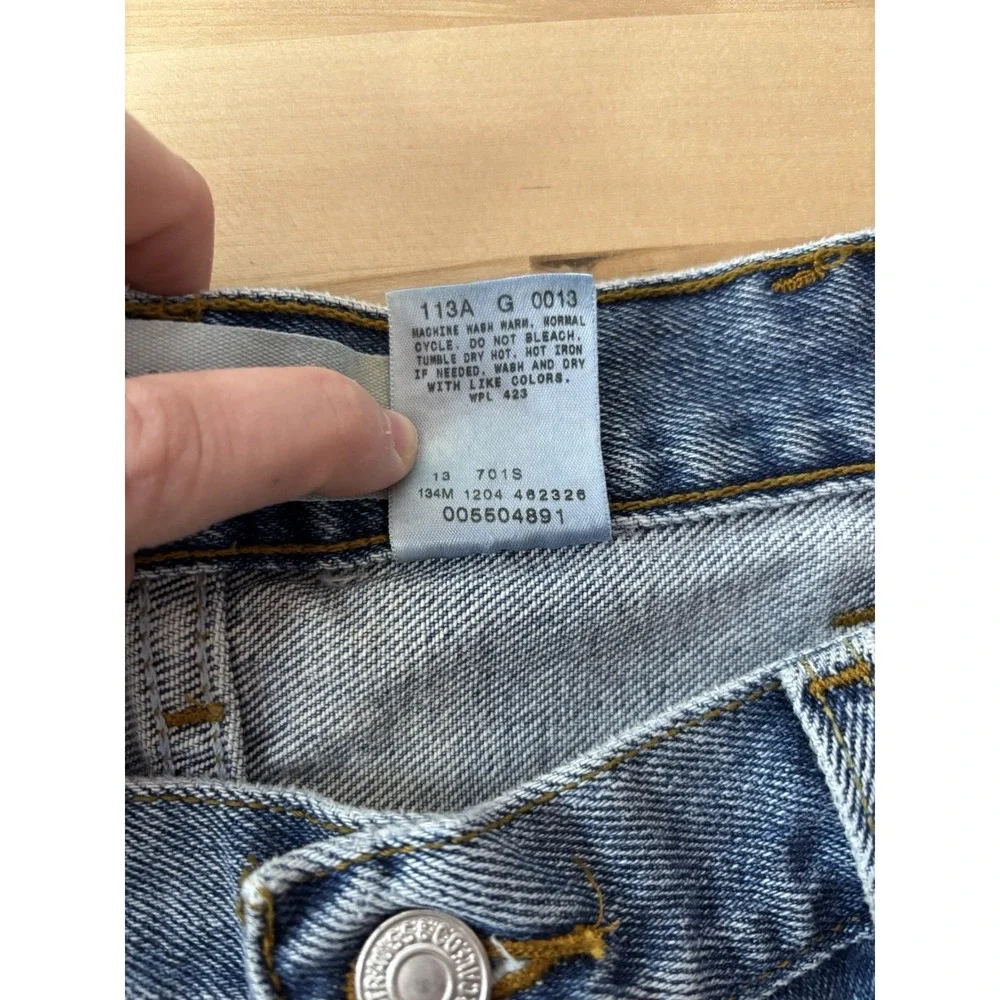 Levi's Men 38x30 Relaxed Fit 550 Straight Jeans Blue Denim 100% Cotton